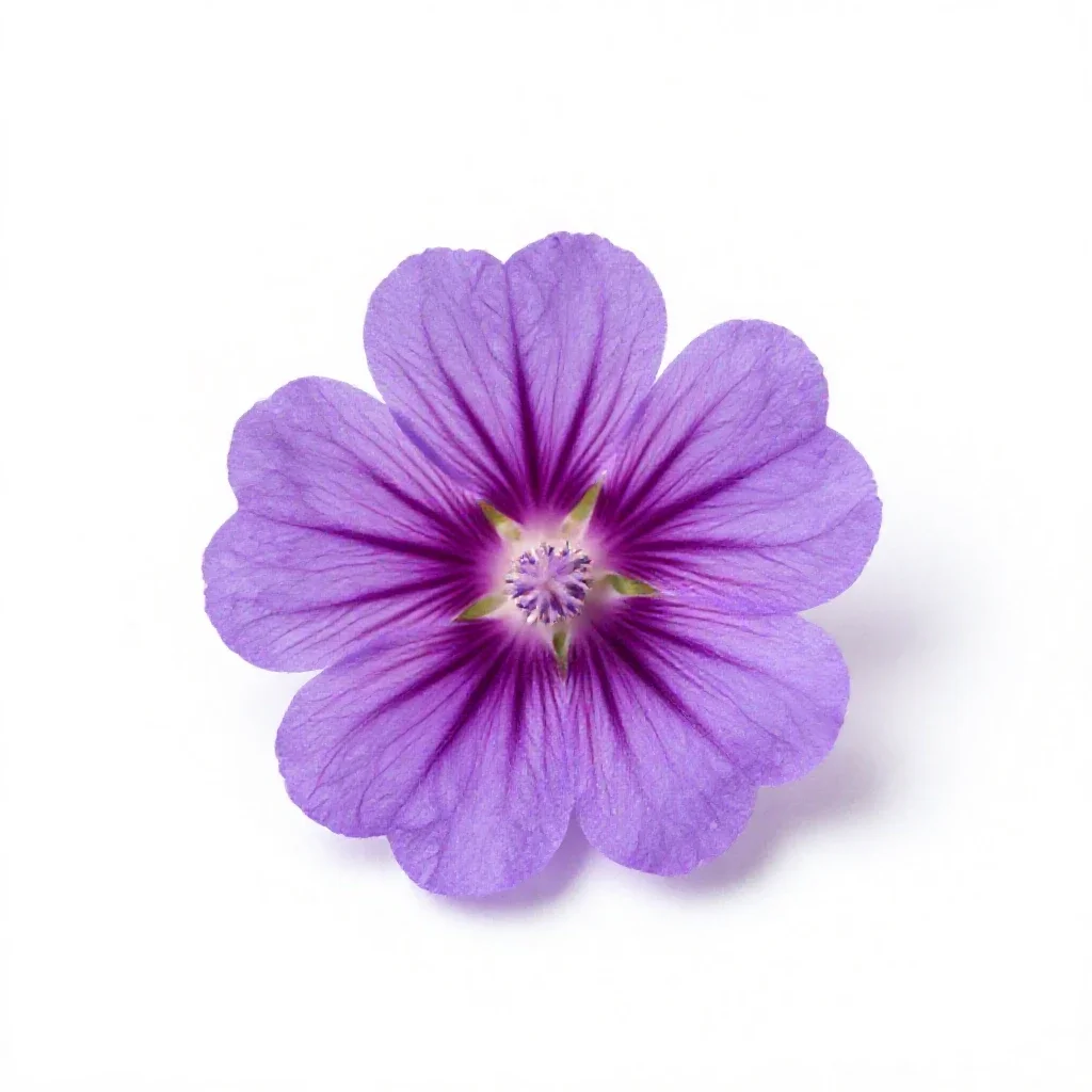 Checkerbloom isolated on a white background