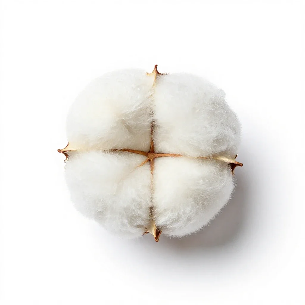 Common cotton grass isolated on a white background