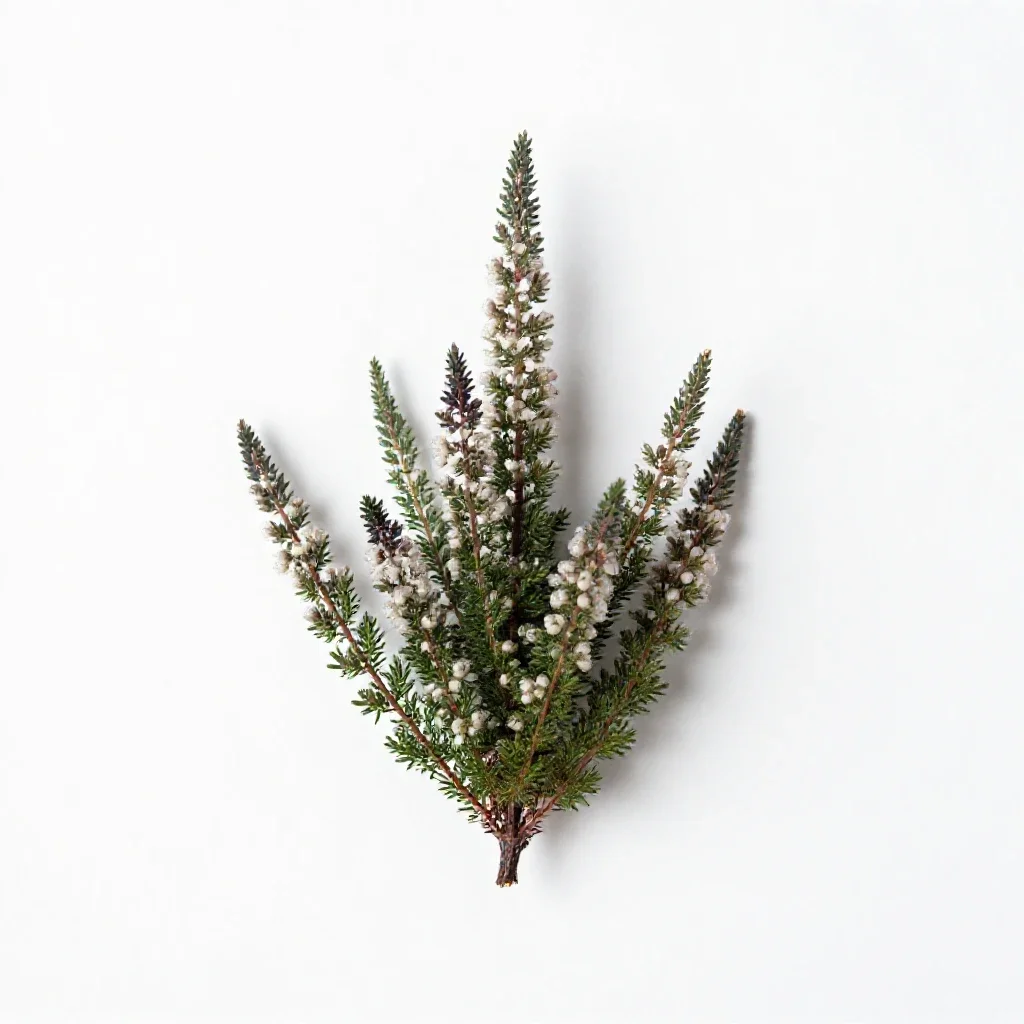 Common heath isolated on a white background
