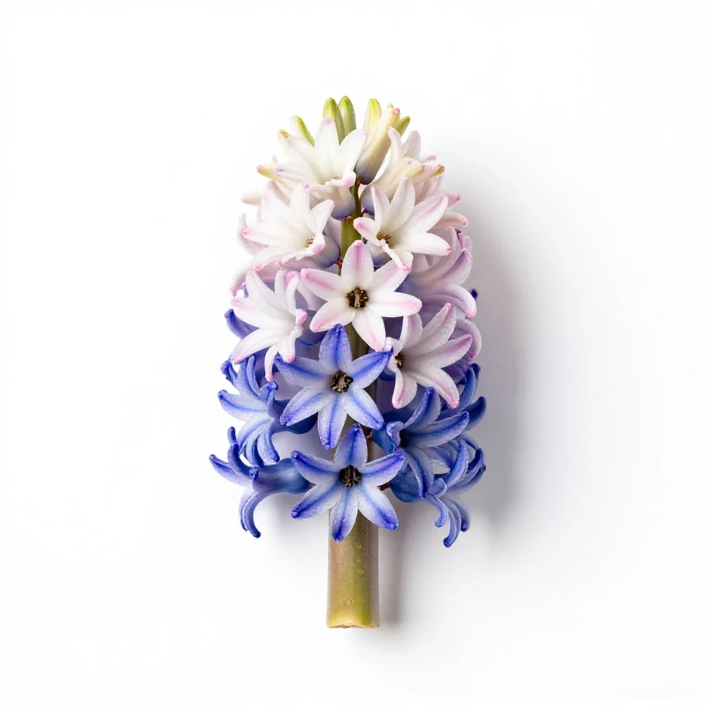 Common hyacinth isolated on a white background
