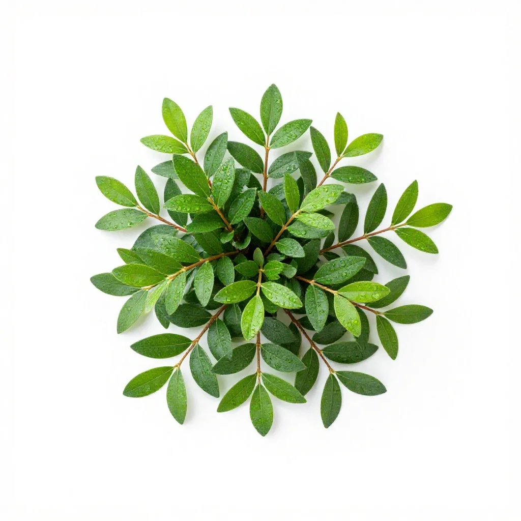 Common privet isolated on a white background