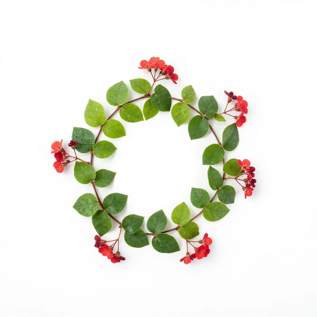 Coral vine isolated on a white background