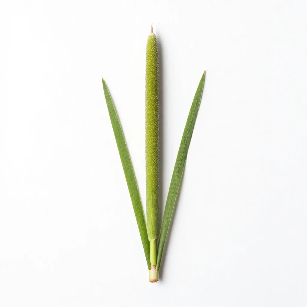 Creeping spike rush isolated on a white background
