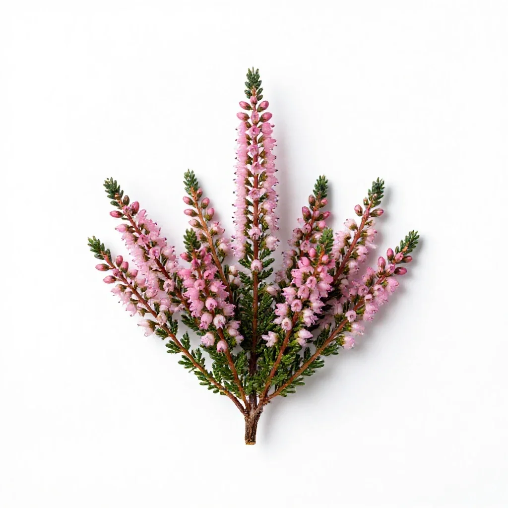 Cross-leaved heath isolated on a white background