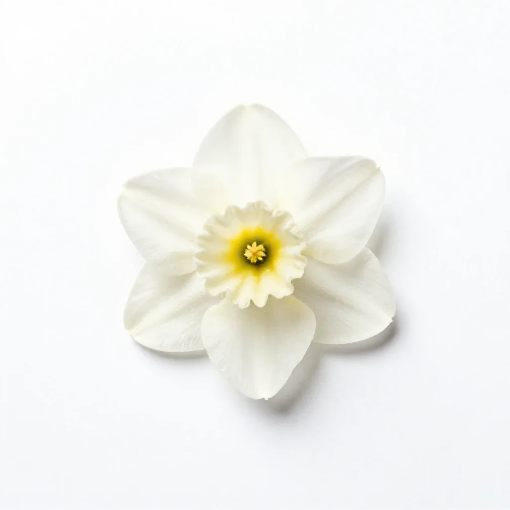 Daffodil garlic isolated on a white background