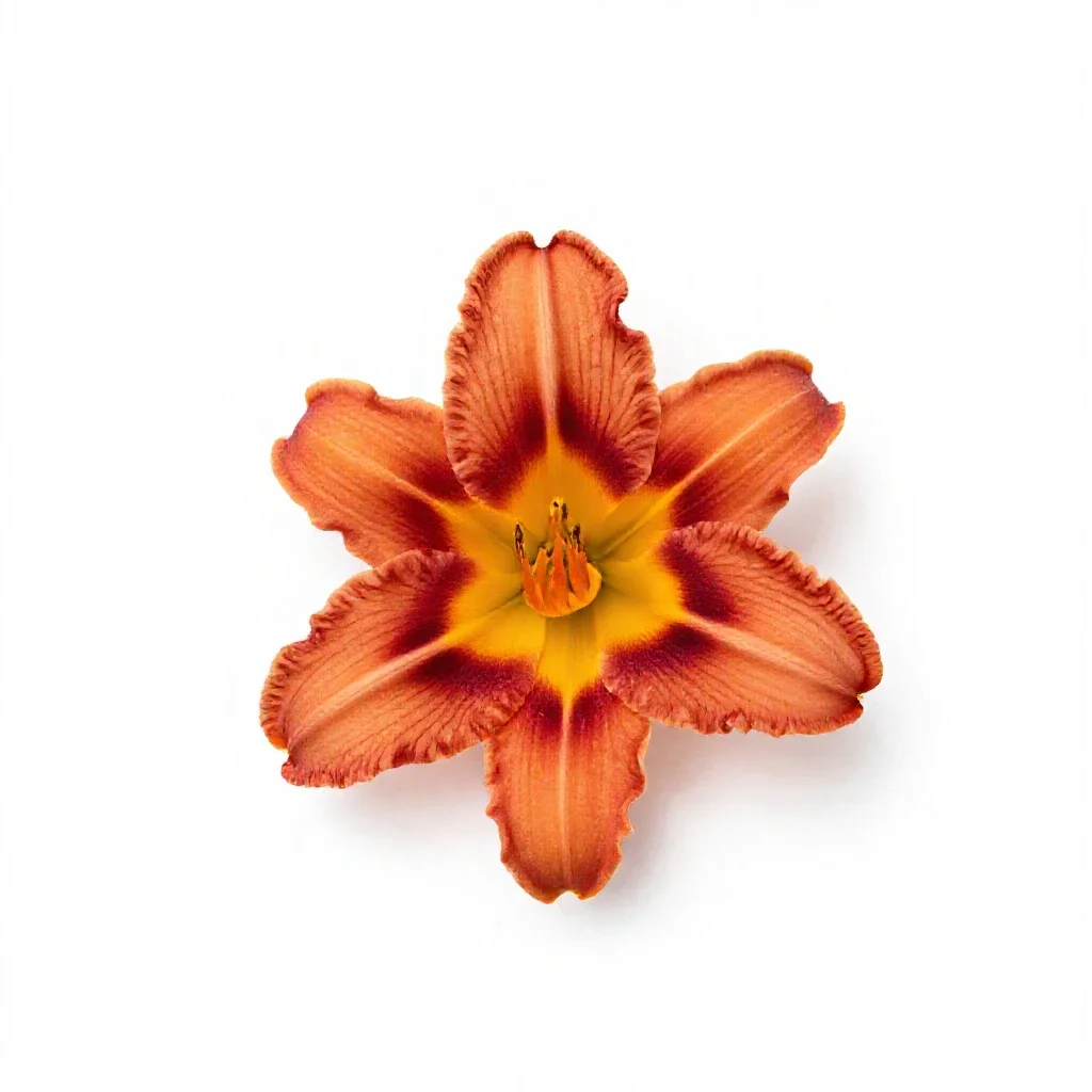 Day lily isolated on a white background
