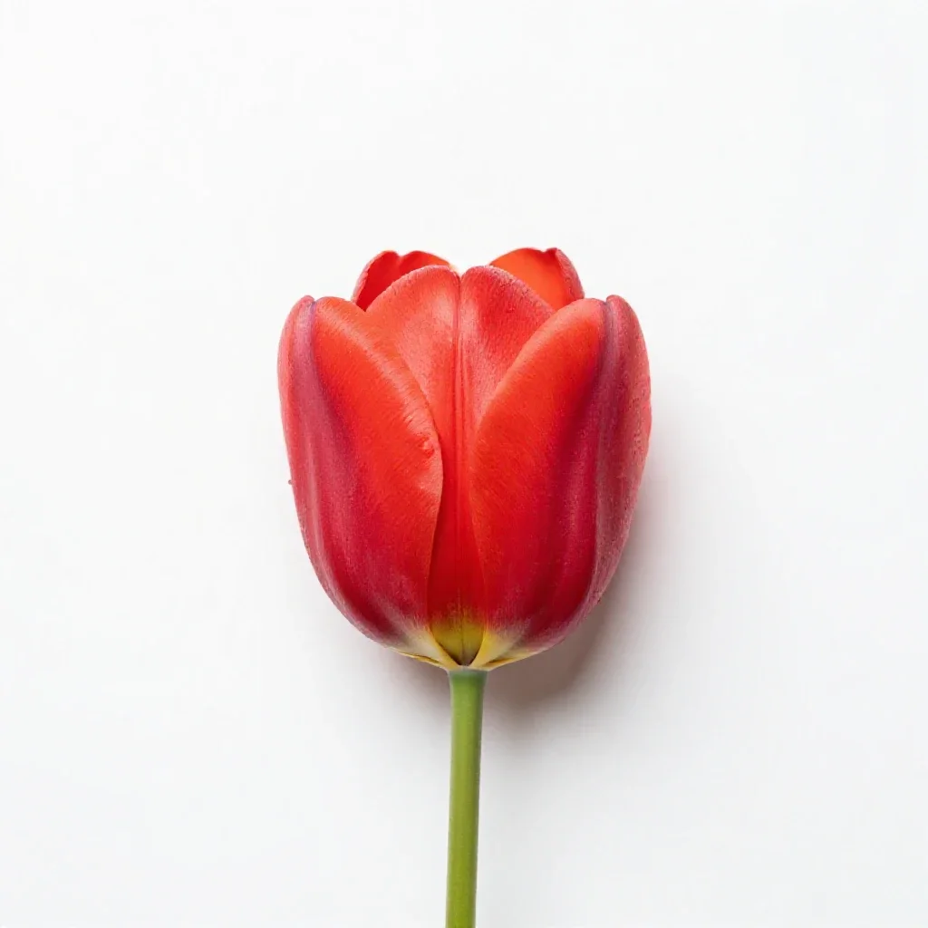 Desert mariposa tulip isolated on a white background