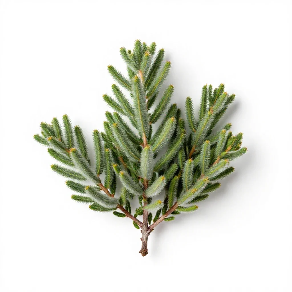 Downy manzanita isolated on a white background