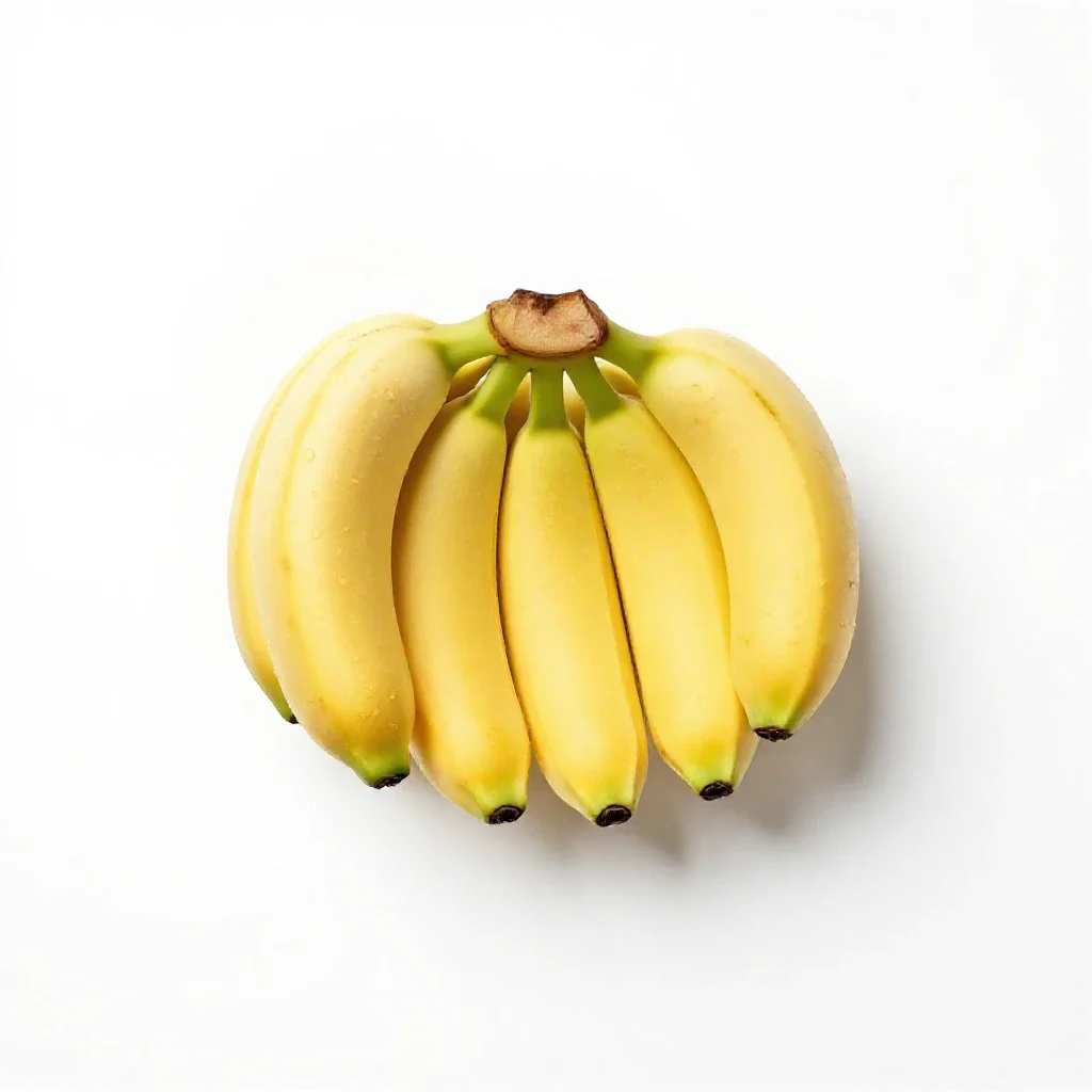 Dwarf banana isolated on a white background