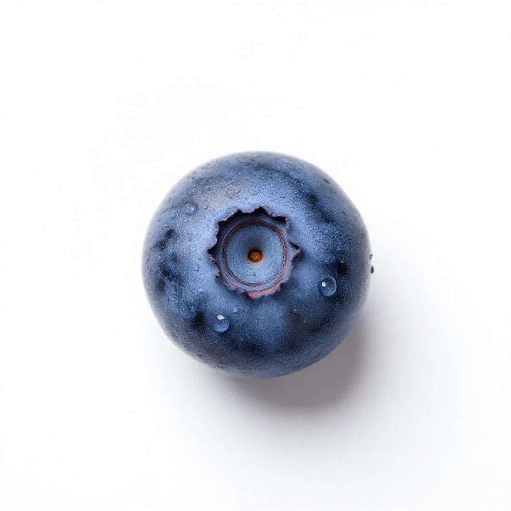 Dwarf bilberry isolated on a white background