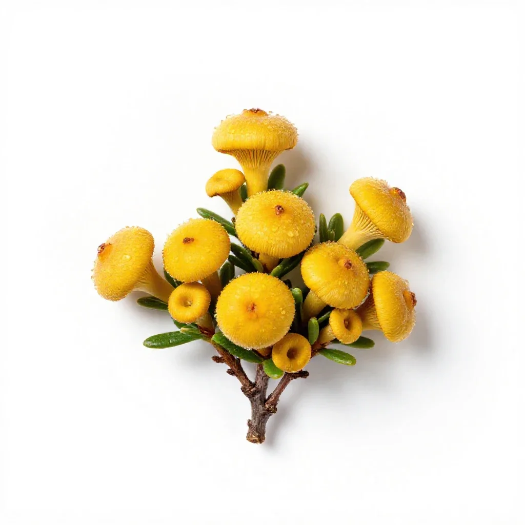 Dwarf golden chinkapin isolated on a white background