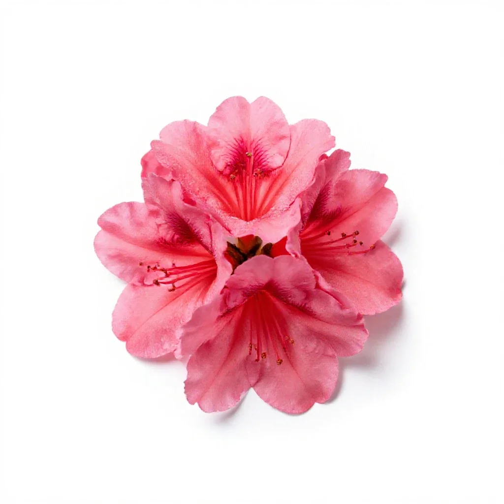 False azalea isolated on a white background