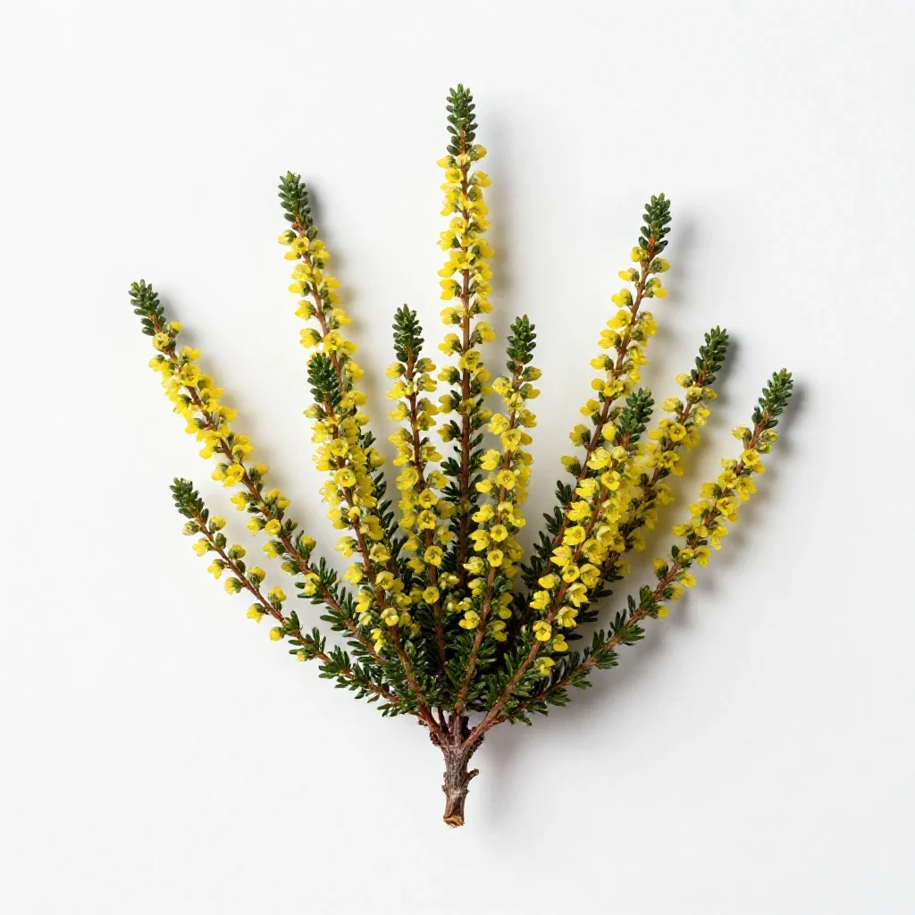 False heather isolated on a white background