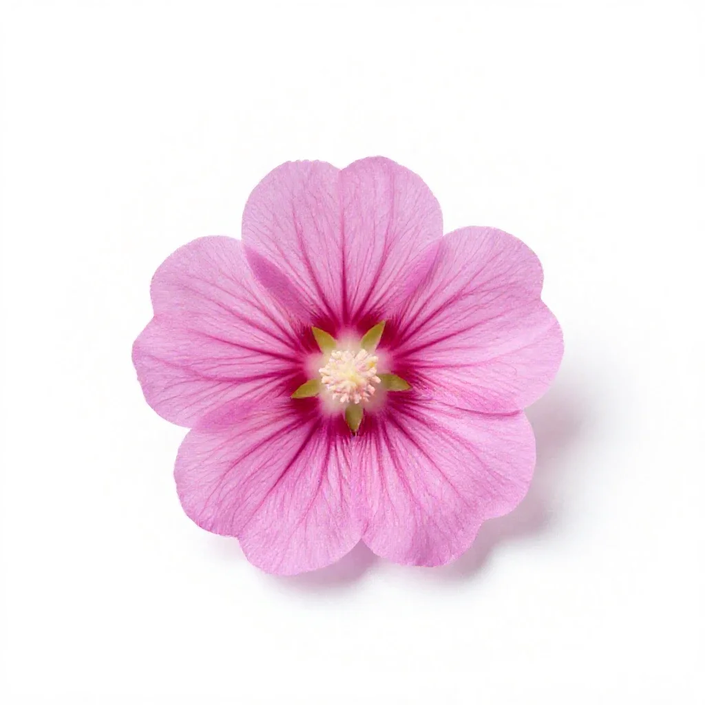 False mallow isolated on a white background