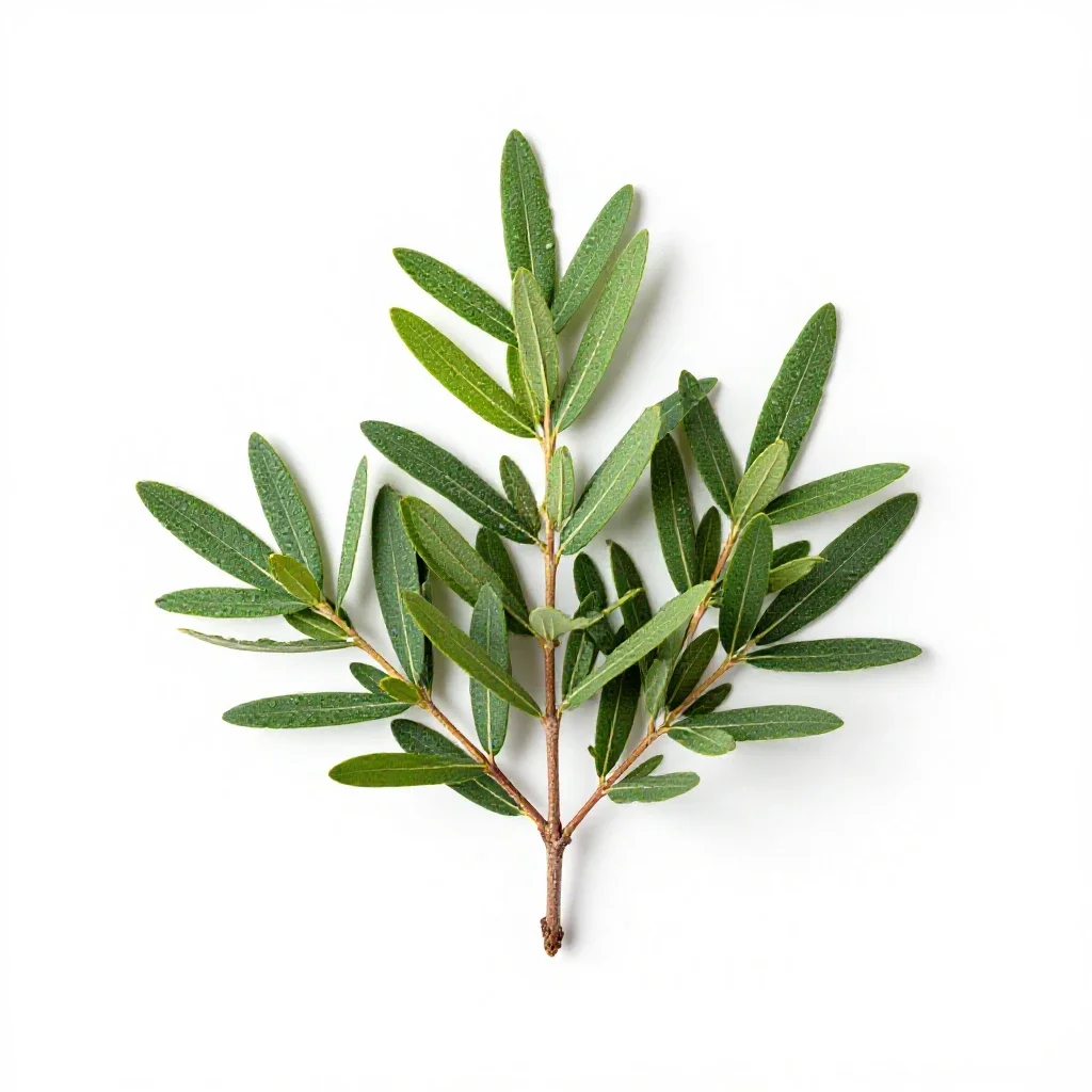 False tamarisk isolated on a white background