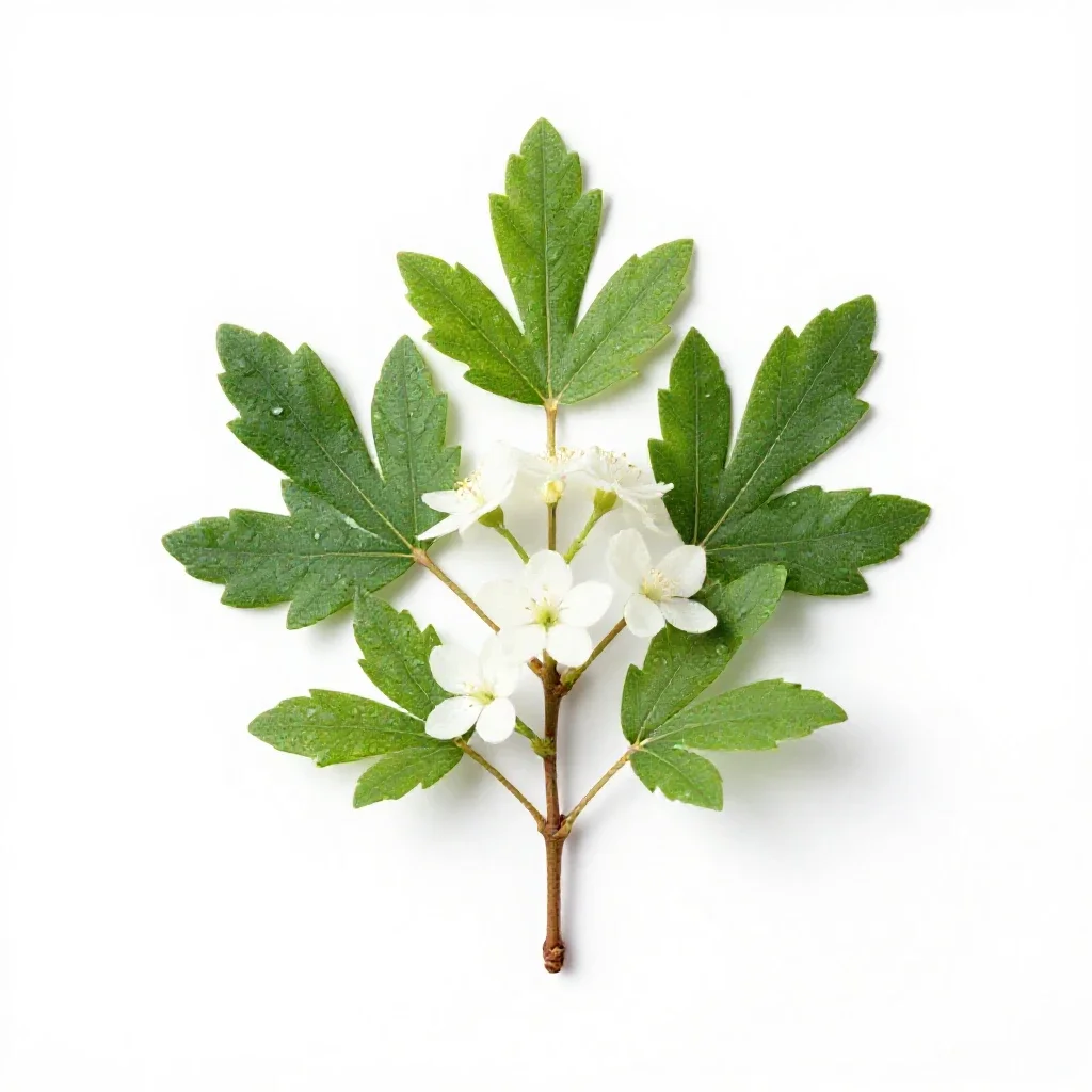 False wintergreen isolated on a white background