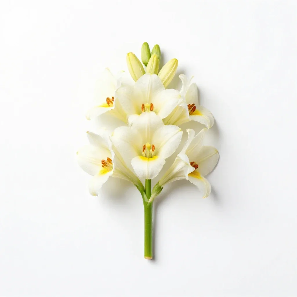 Fawn lily isolated on a white background