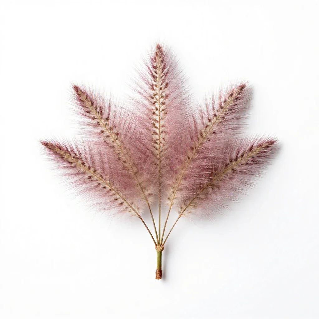 Feathertop isolated on a white background