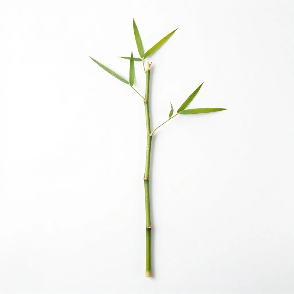 Fishpole bamboo isolated on a white background