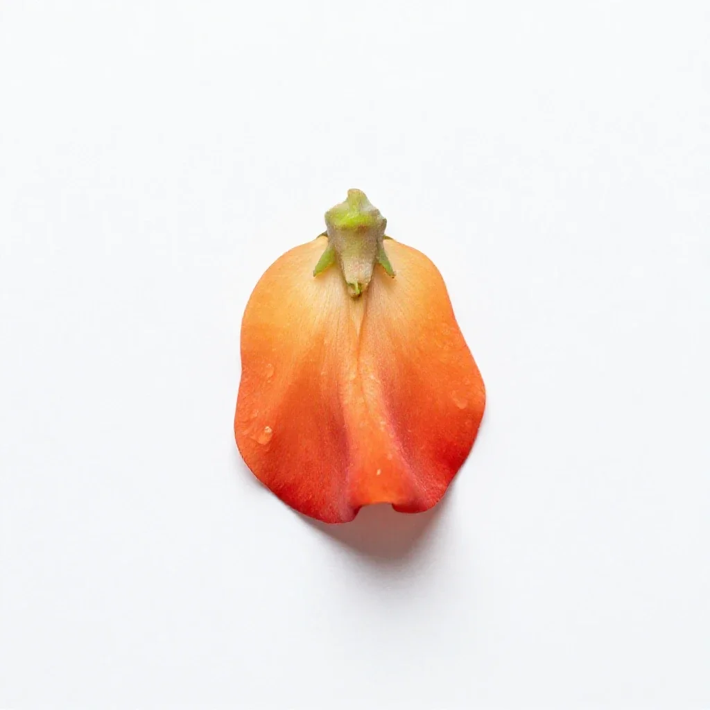 Flame pea isolated on a white background