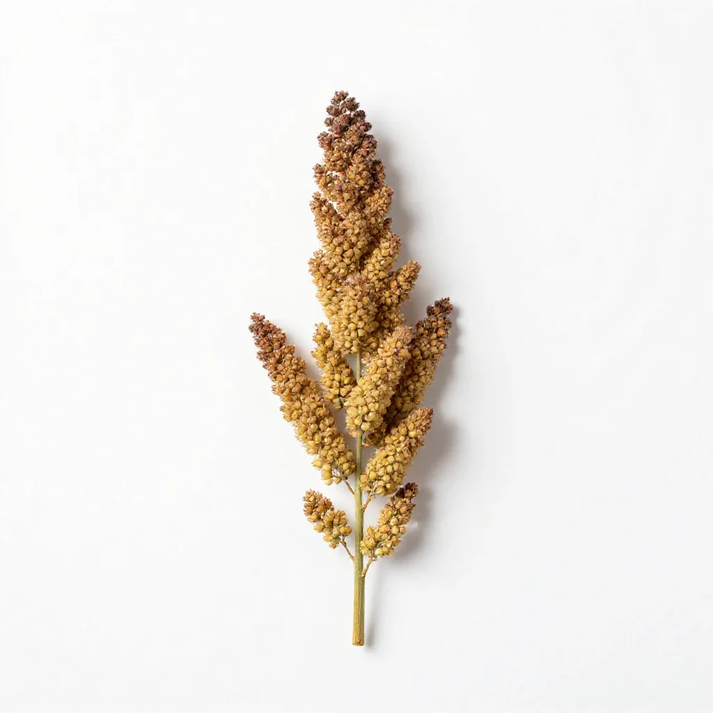 Foxtail millet isolated on a white background