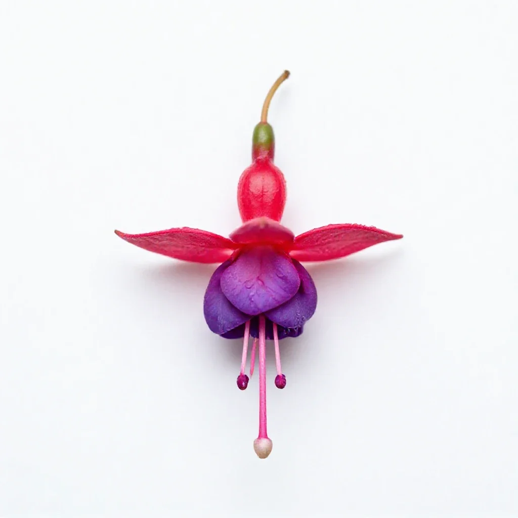 Fuchsia isolated on a white background