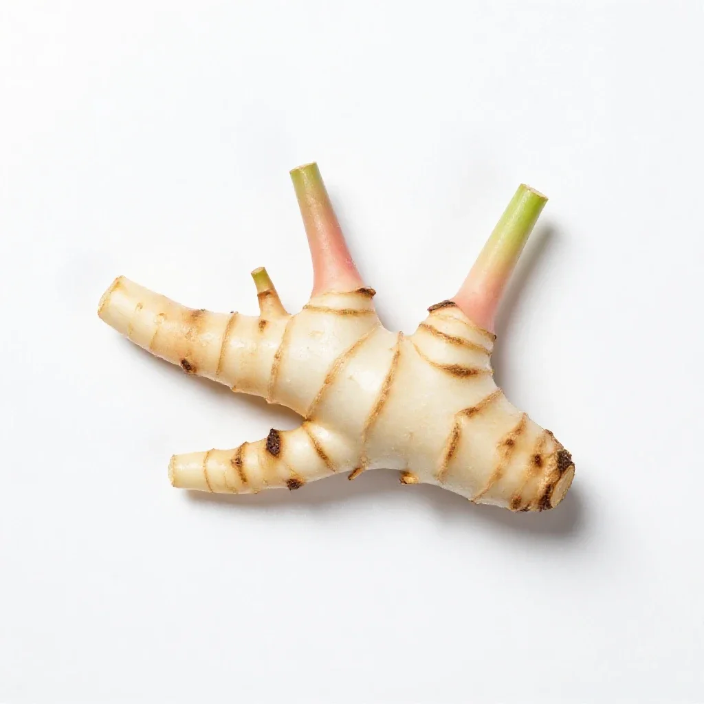 Galangal isolated on a white background