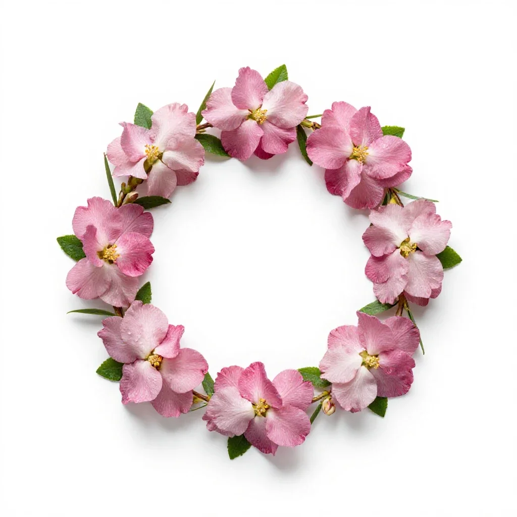 Garland flower isolated on a white background