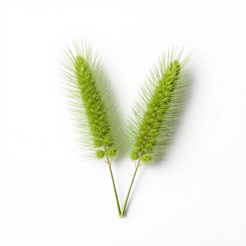 Giant foxtail isolated on a white background
