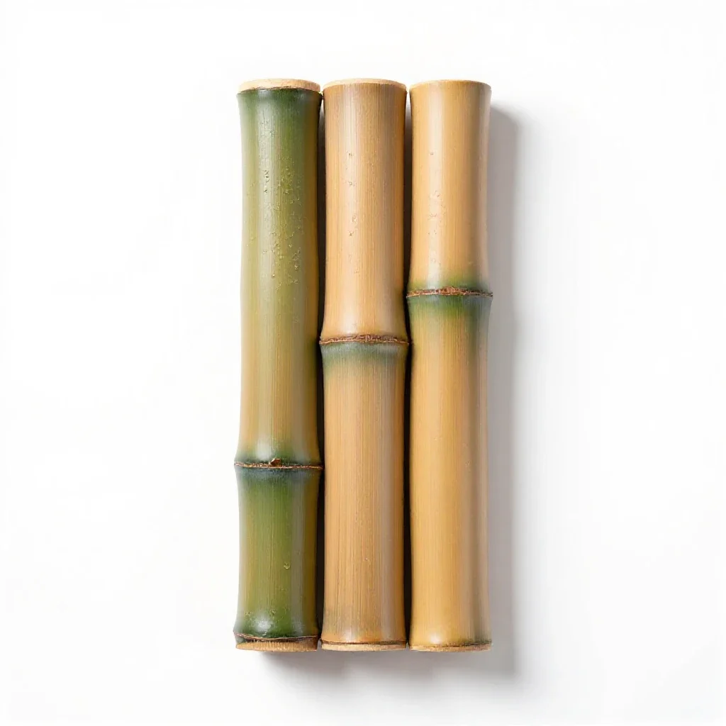 Giant timber bamboo isolated on a white background