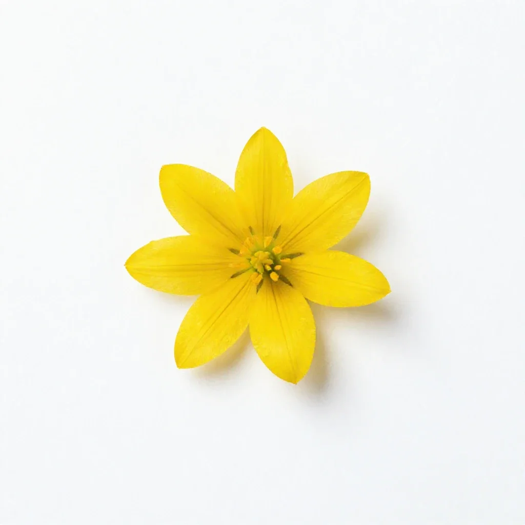 Glacier lily isolated on a white background