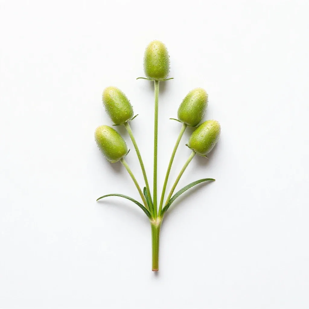 Globe lily isolated on a white background