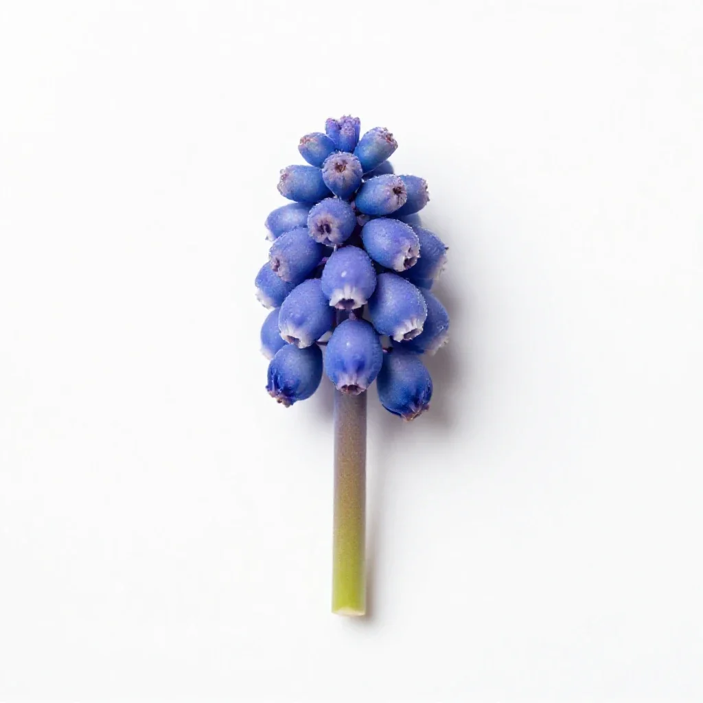 Grape hyacinth isolated on a white background