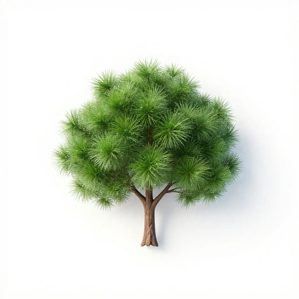 Grass tree isolated on a white background