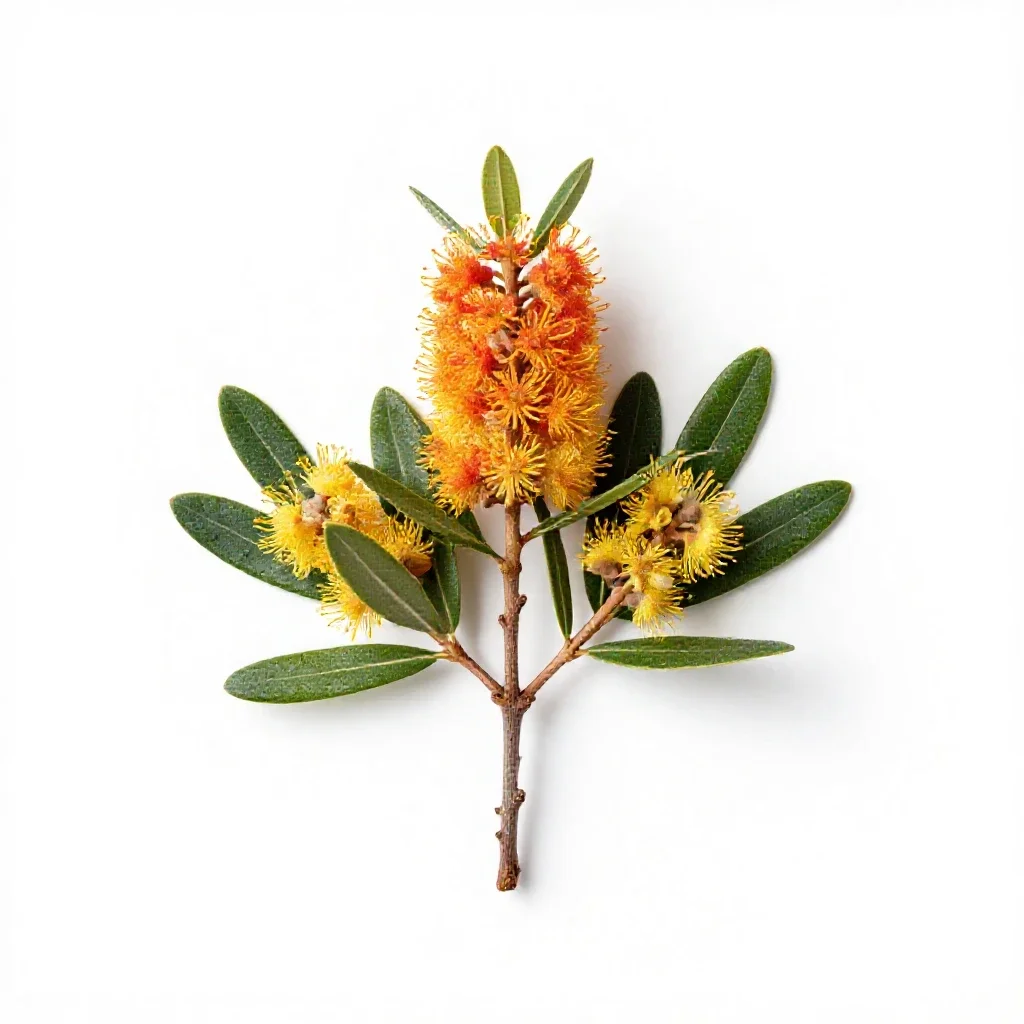 Grevillea isolated on a white background