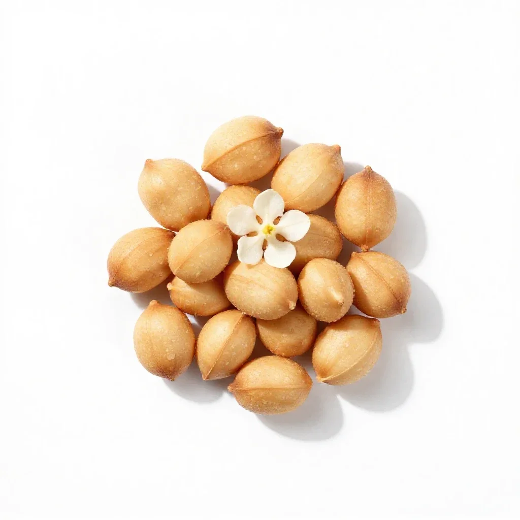 Groundnut isolated on a white background