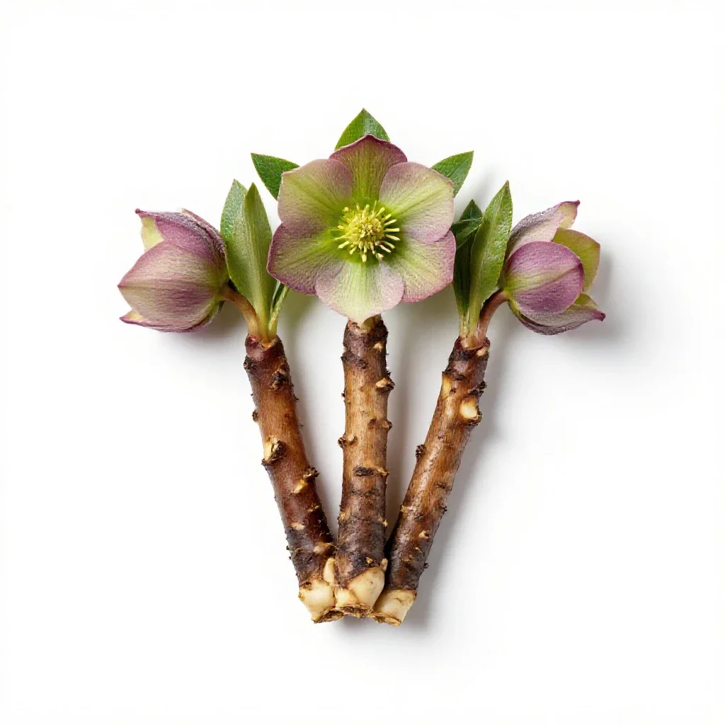 Hellebore isolated on a white background