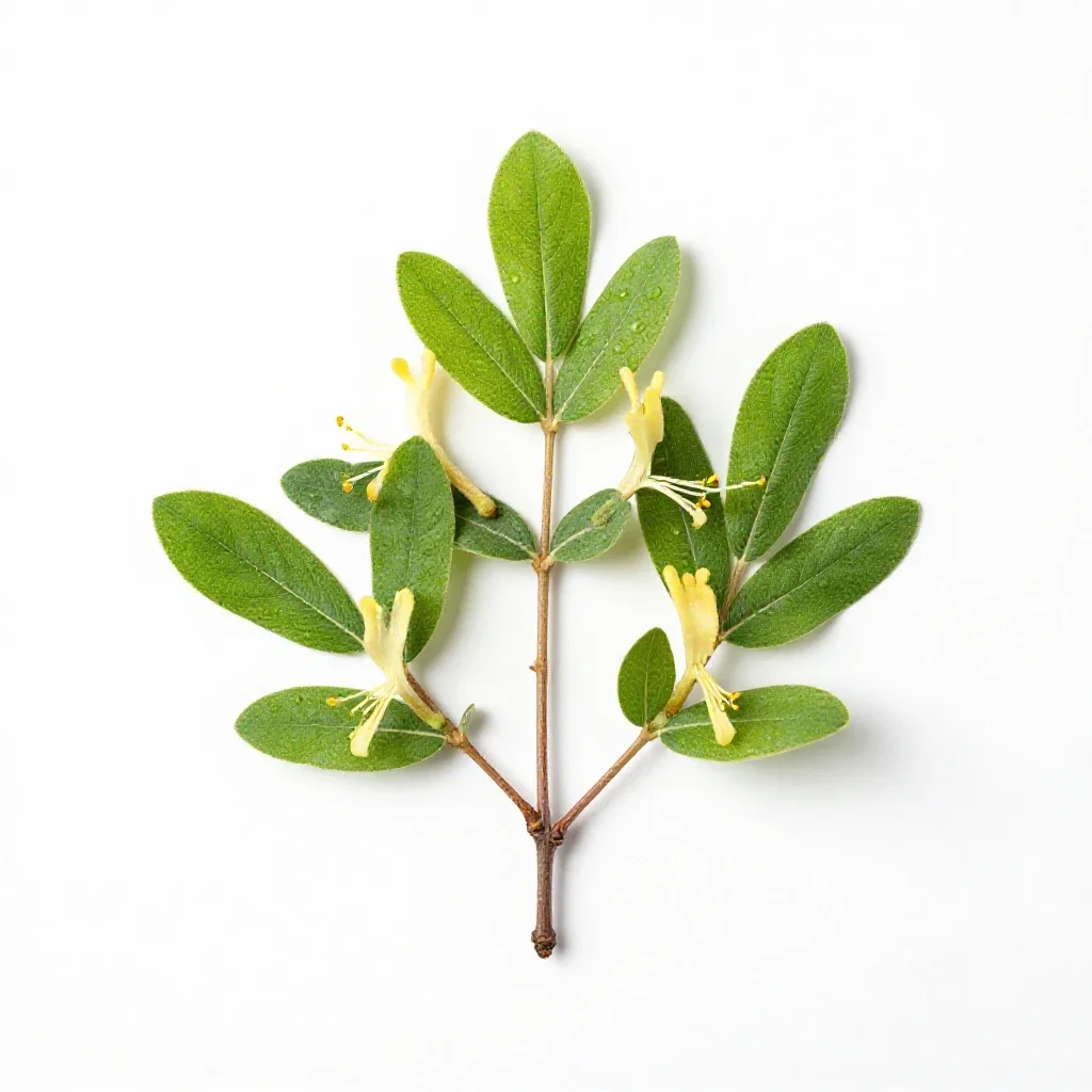 Honeysuckle isolated on a white background