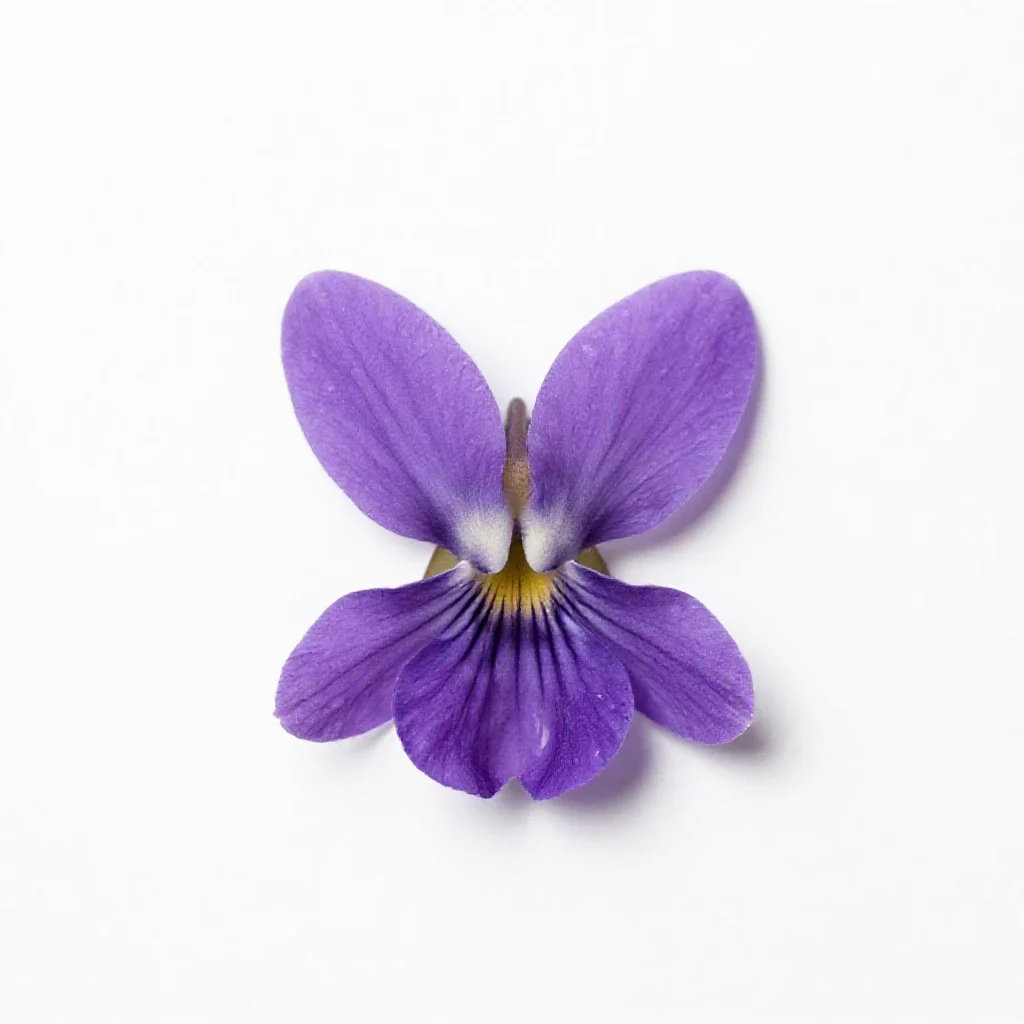 Horned violet isolated on a white background