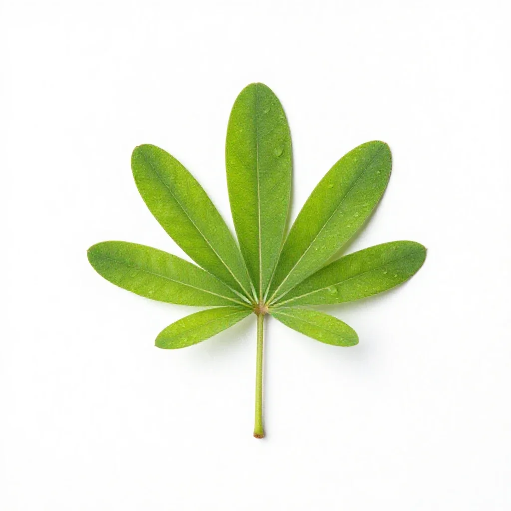 Horseshoe vetch isolated on a white background