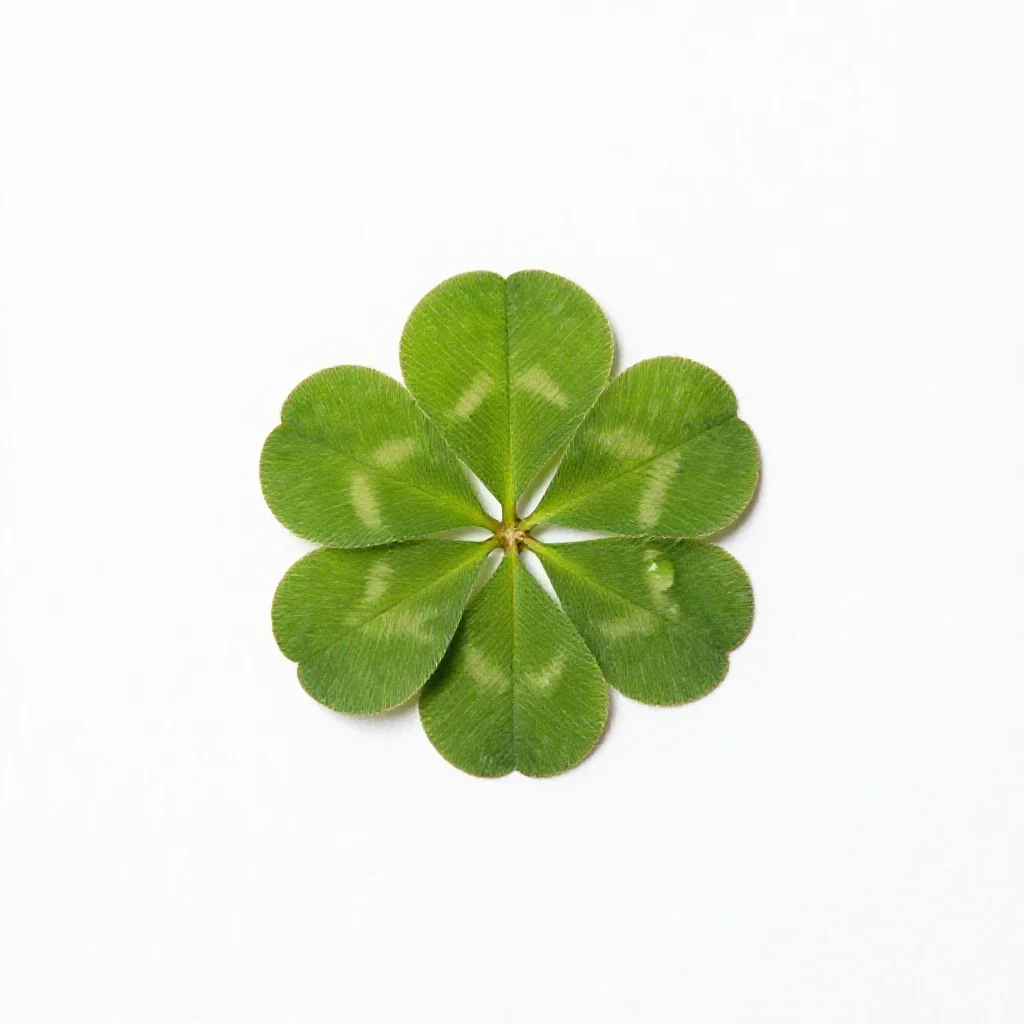 Japanese clover isolated on a white background