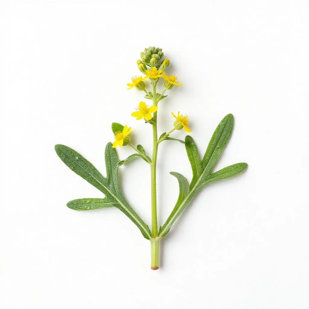 Klammath weed isolated on a white background