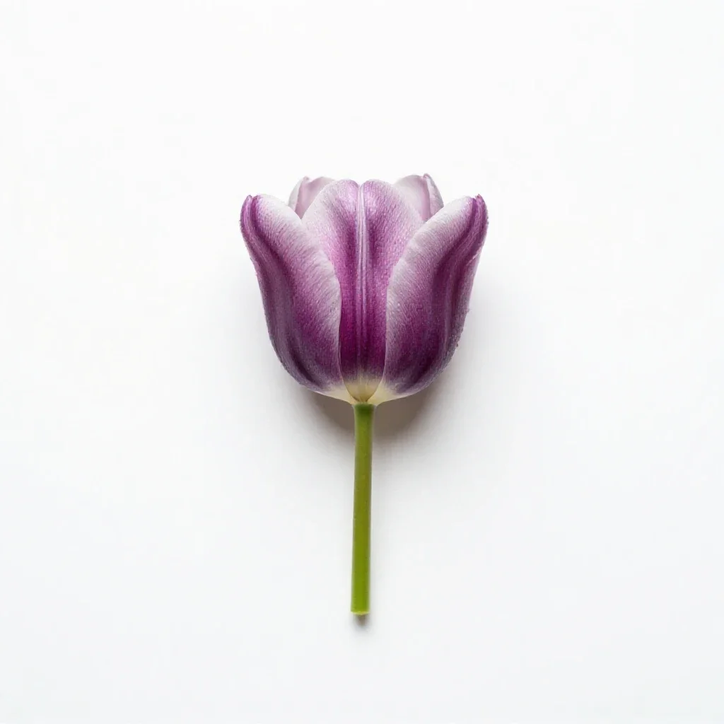 Lady tulip isolated on a white background