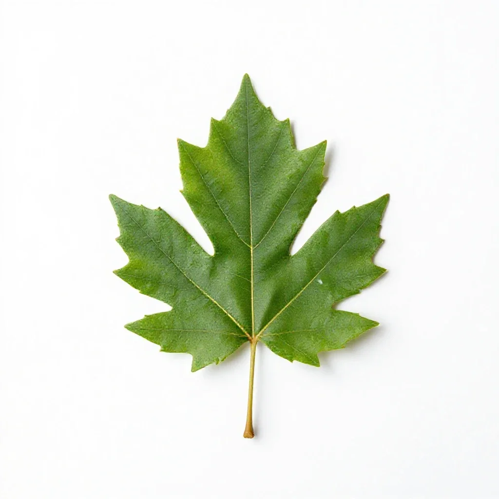 Leatherleaf isolated on a white background