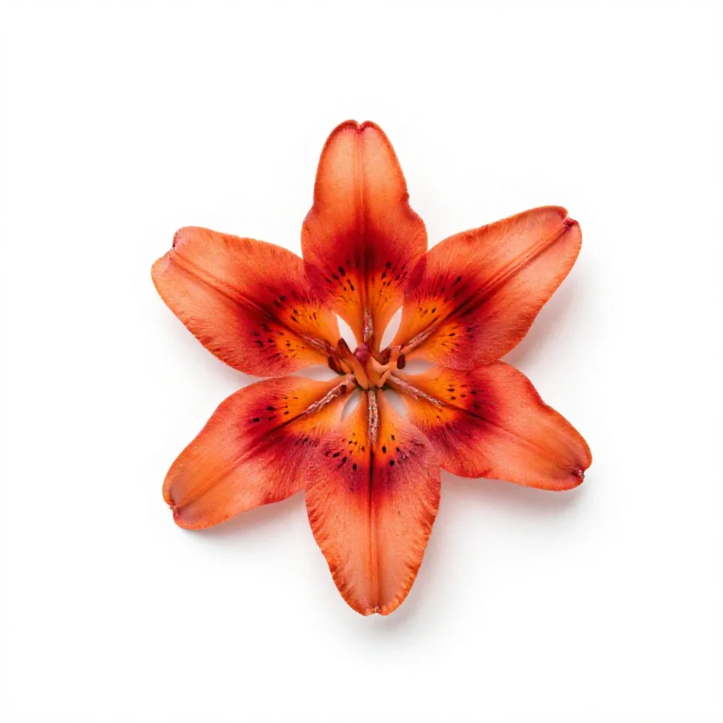 Leopard lily isolated on a white background