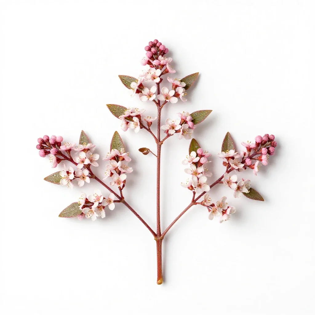 Lesser wintergreen isolated on a white background