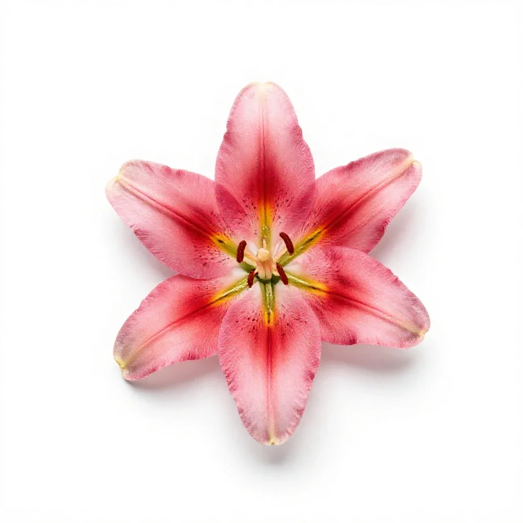 Lily isolated on a white background