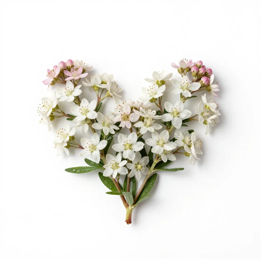 Love-in-winter isolated on a white background
