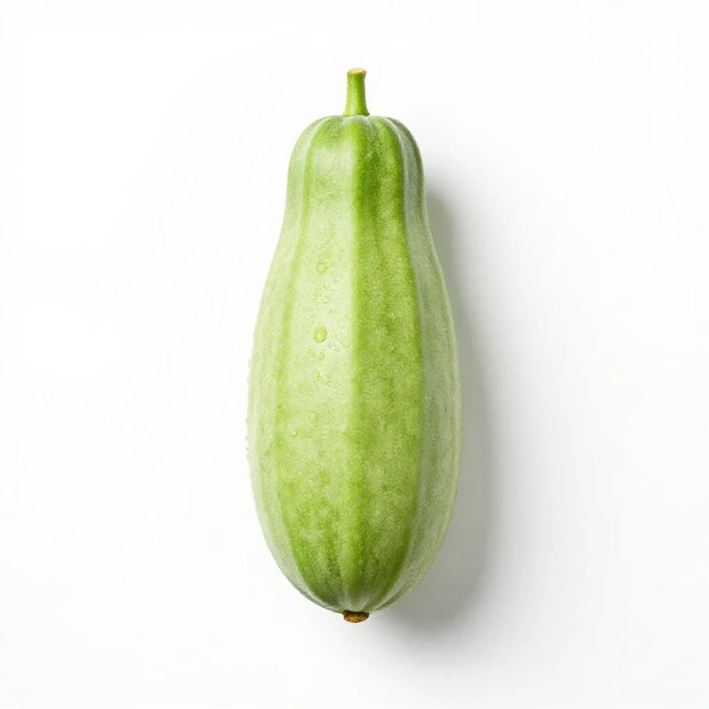 Luffa isolated on a white background