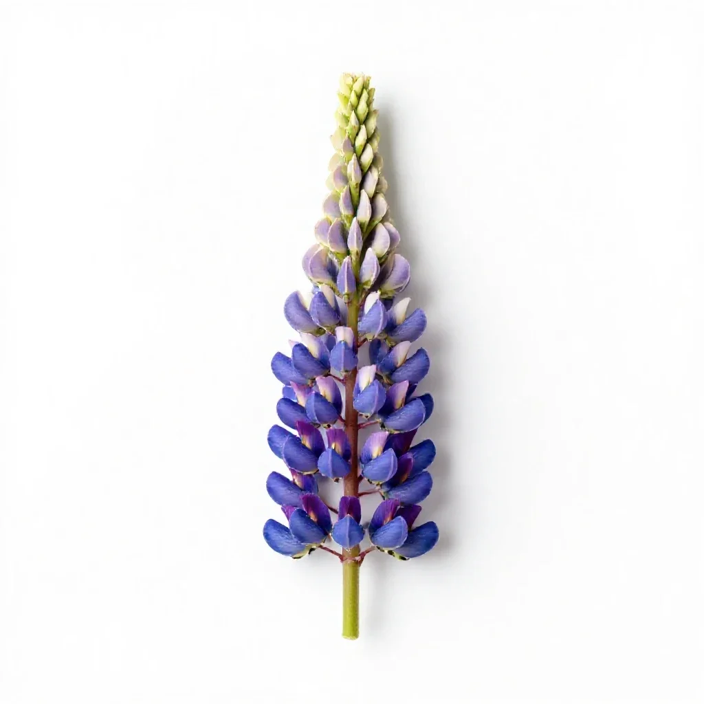 Lupine isolated on a white background